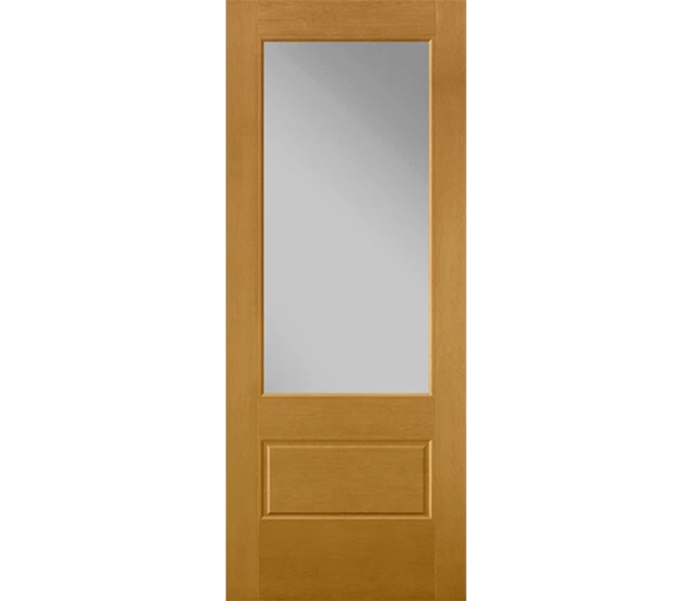 Gainesville 3 Quaters Light Fiberglass Entry Door